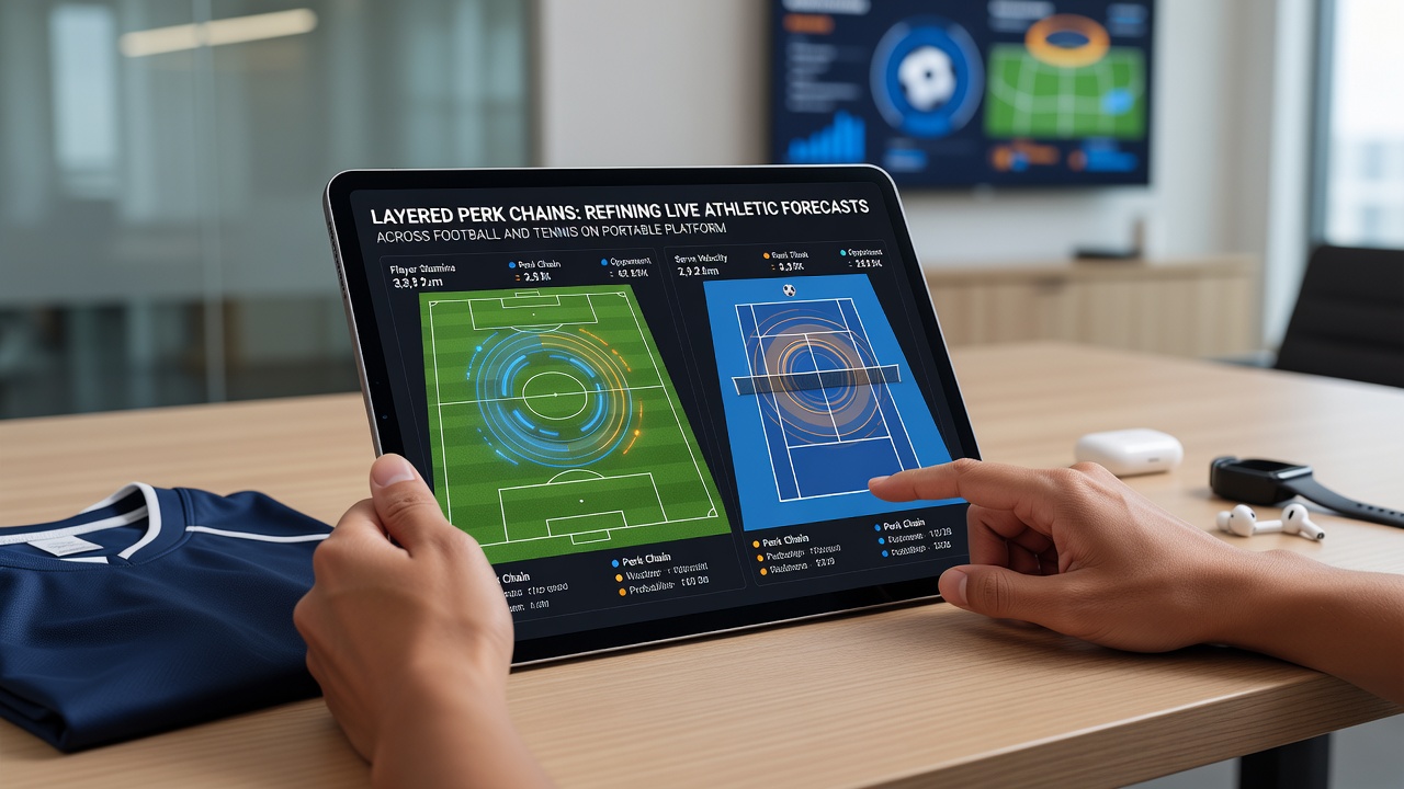 Darstellung von Echtzeitdaten und Bonusketten in einer mobilen Sportwetten-App für Tennis und Fußball