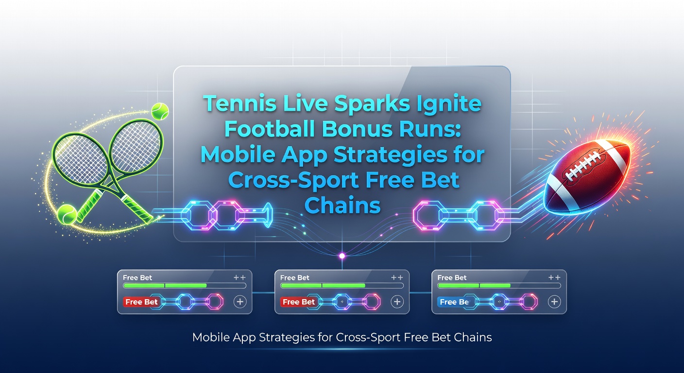 Smartphone mit Tennis-Live-Wetten und Fußball-Bonus-Overlay auf einem dynamischen Sportbildschirm